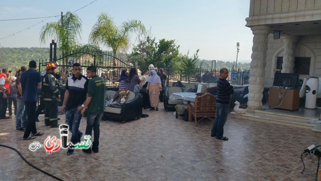 كفر قاسم : اندلاع حريق بأحد البيوت شمالي المدينة بدون اصابات
